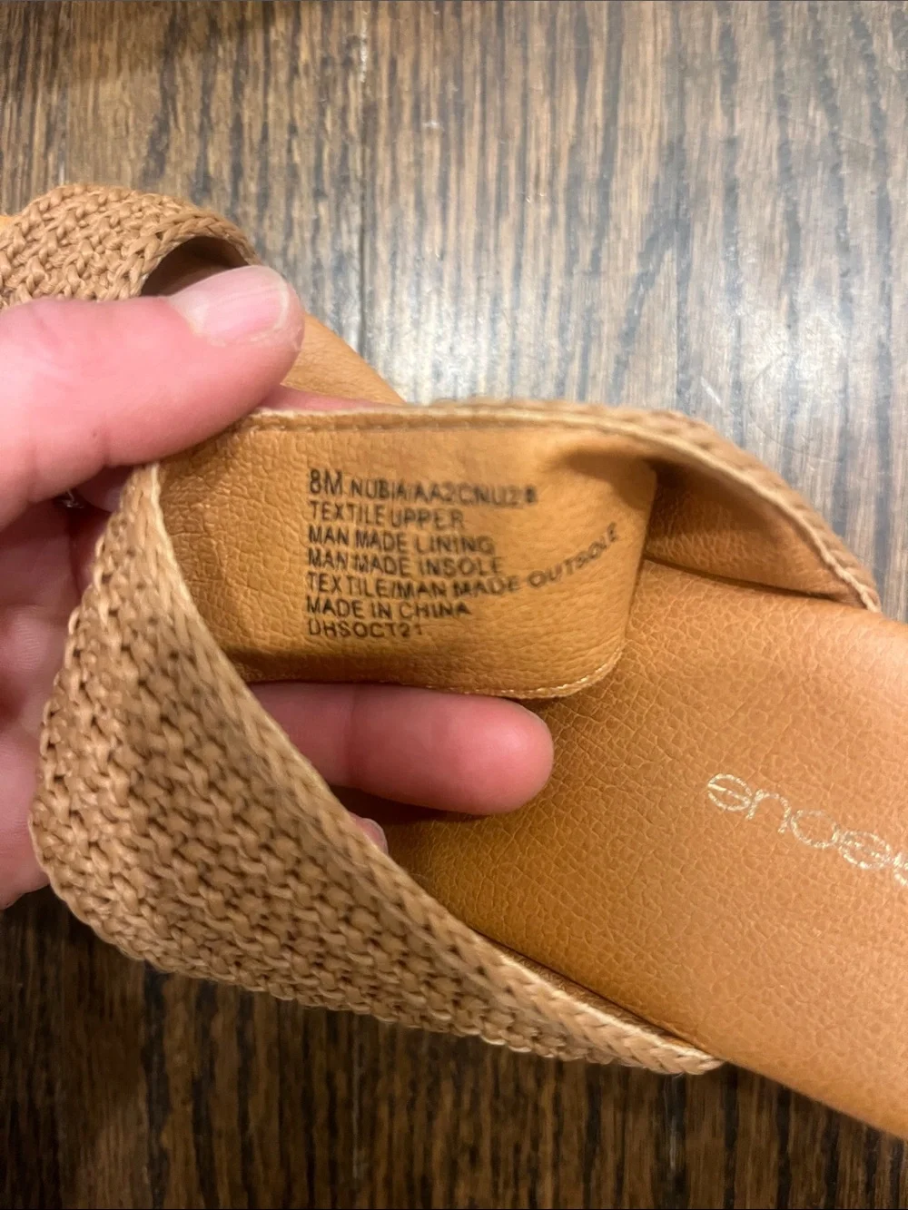 Andre Assous Braided Tan Slide Mules - Picture 4 of 8